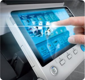 Touch panel for easy operational use
