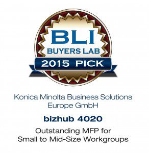 Konica Minolta bizhub 4020, BLI outstanding MFP for 2015