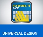 Accessibility pack with universal design