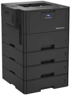 All new i-SERIES bizhub 5000i with additional paper trays