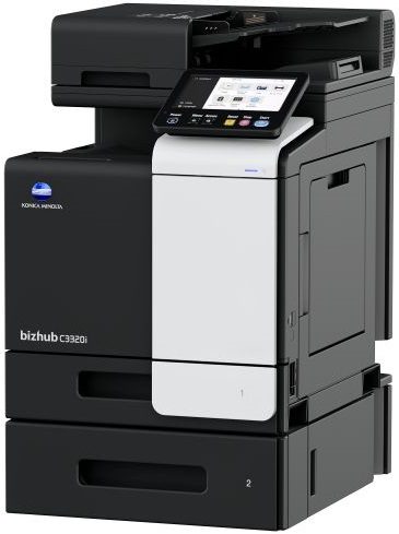 All new i-SERIES bizhub C3320i with additional paper tray