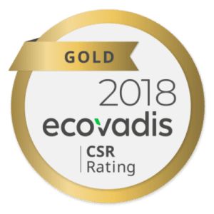 ecovadis CSR Rating 2018 - Gold