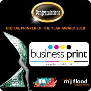 Digital printer of the year award for business print