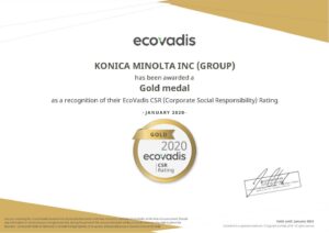 EcoVadis Certificate 2020