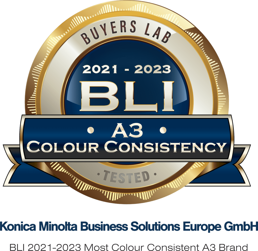All new i-SERIES BLI Award for colour consistency